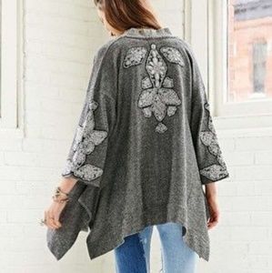 Urban Outfitters Ecote Beaded Open Front Cardigan